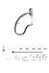 Cage de chastet 6,5cm avec plug d'urtre - ManCage 15