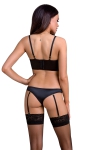 Ensemble culotte  jarretelles et bustier Lara - Casmir