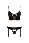 Ensemble culotte  jarretelles et bustier Lara - Casmir