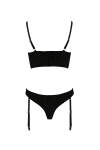 Ensemble culotte  jarretelles et bustier Lara - Casmir