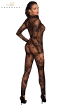 Combinaison int�grale en tulle floqu� F237