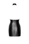 Mini robe dos nu Eros F311 wetlook et tulle floqu�