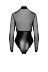 Body Edge zipp avec anneaux F321 wetlook et tulle