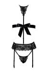 Ensemble Bondage Black Set 4 pi�ces Kiss 244 - Kissable